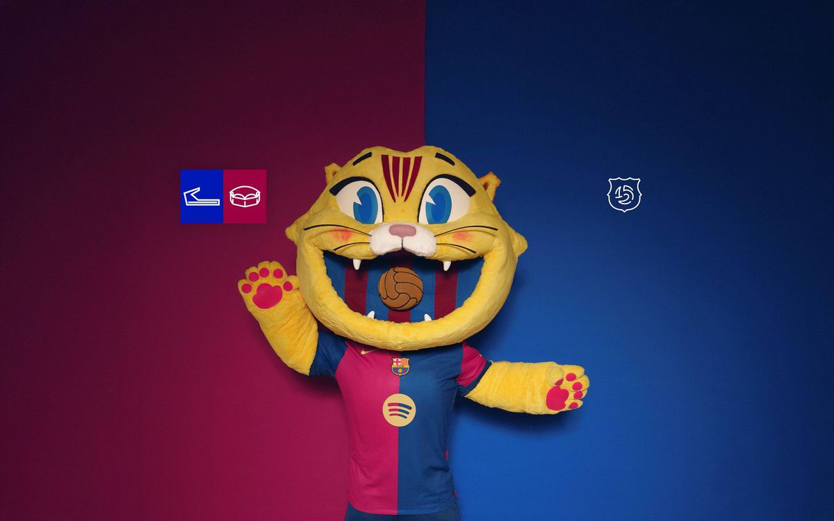 Mascot CAT set for Palau Blaugrana and Estadi Johan Cruyff debuts