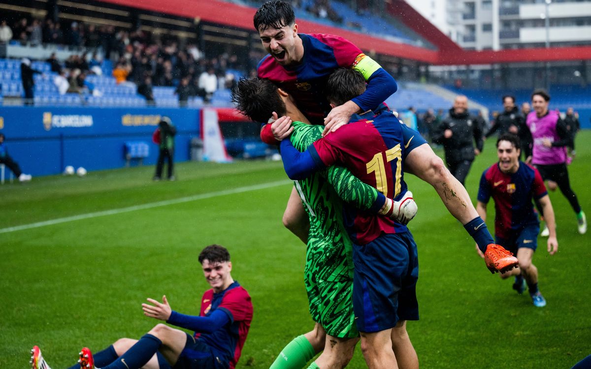 Barça U19s 2-2 (5-3 pens)-  GNK Dinamo Zagreb: Last 16 place via penalty shoot out